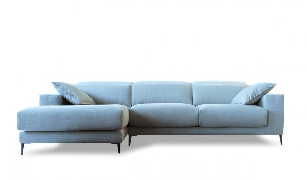 Lugo Gray Sectional Sofa Left Chaise