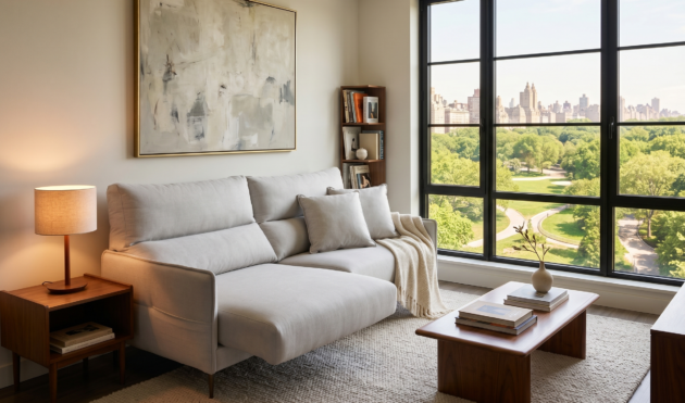 Malaga Light Grey Compact Sofa
