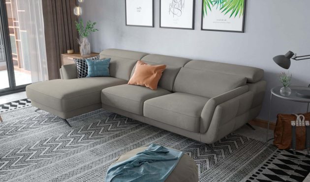 Ronda Beige Sectional Left Facing Chaise