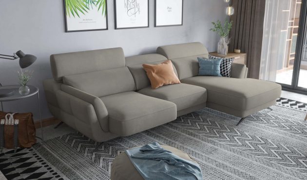 Ronda Beige Sectional Right Facing Chaise