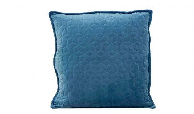 Hexagon Haven Turquoise Modern Accent Pillow