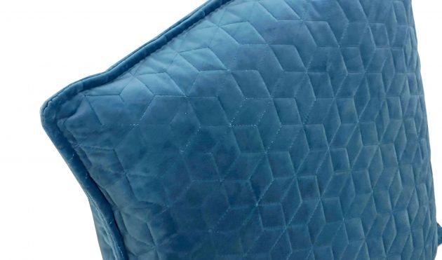 Hexagon Haven Turquoise Modern Accent Pillow