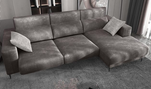 Lugo Golden Brown Sectional Sofa Right Chaise
