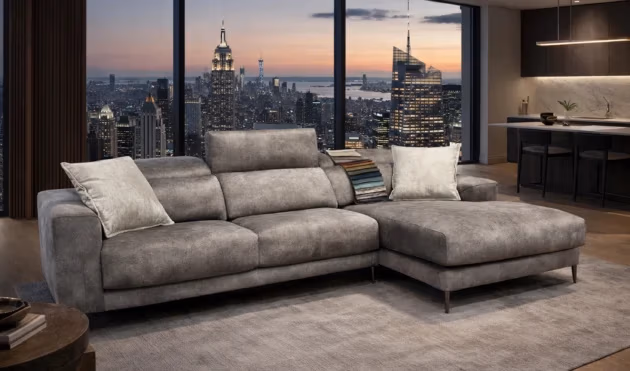 Lugo Golden Brown Sectional Sofa Right Chaise