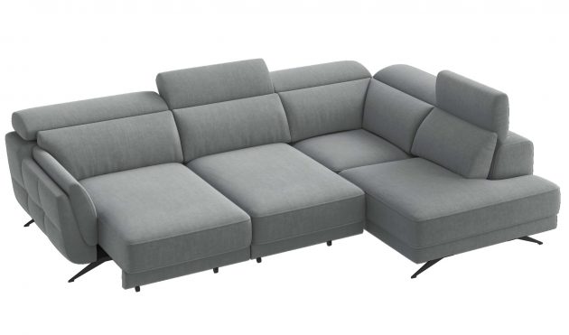 Ronda Grey Sectional Sofa Right Bumper Chaise