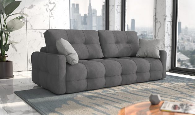 Astrid Grey Sofa Bed with Storage
