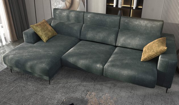 Lugo Esmeralda Sectional Sofa Left Chaise