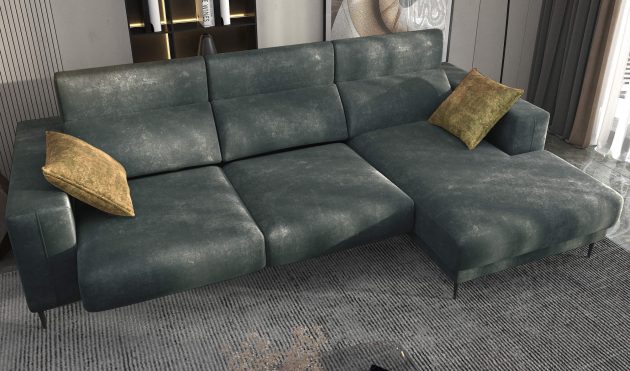 Lugo Esmeralda Sectional Sofa Right Chaise