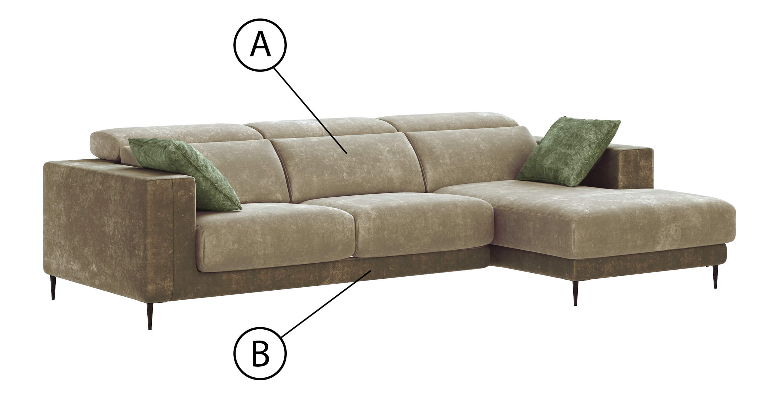Lugo two-tone fabric