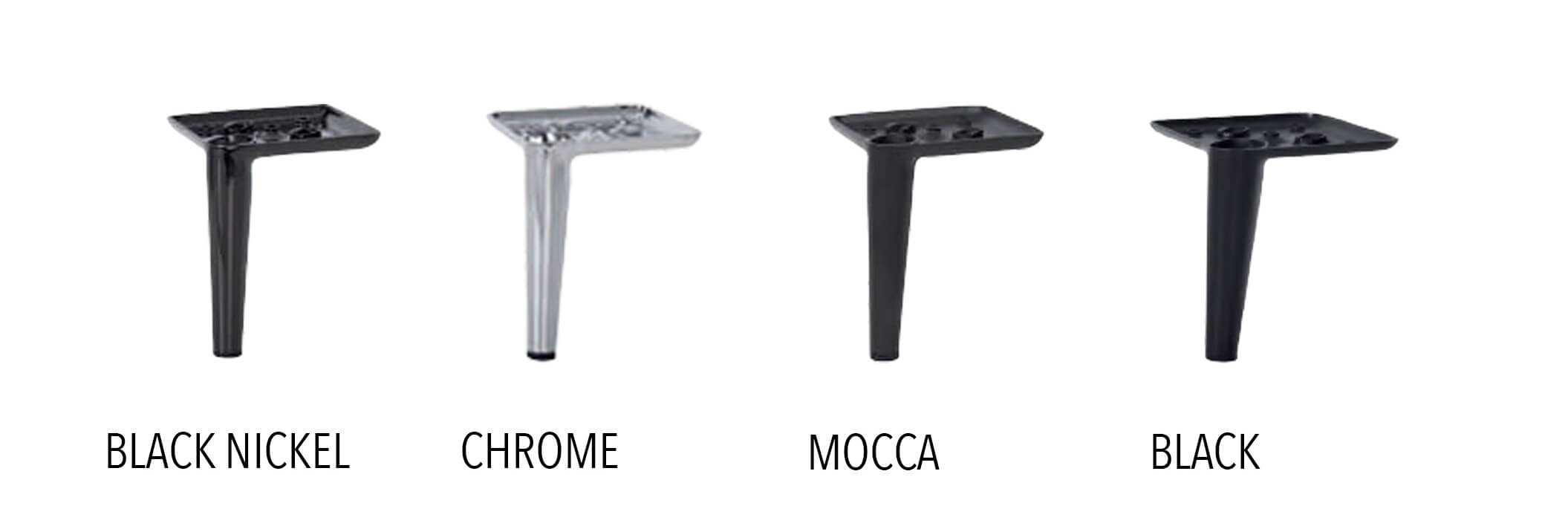 Lugo legs & support finishes