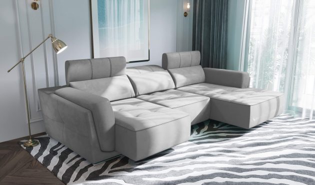 Bilbao Gray Sectional Sofa Right Chaise