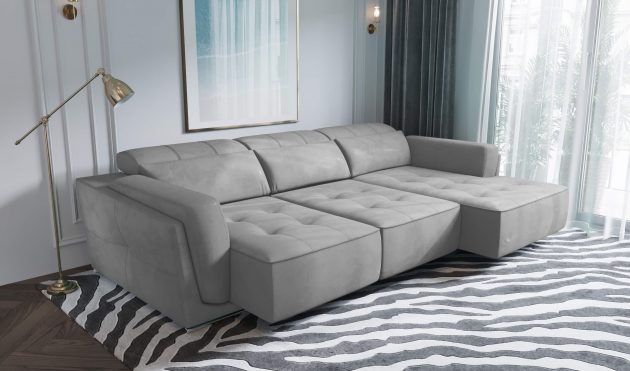 Bilbao Gray Sectional Sofa Right Chaise