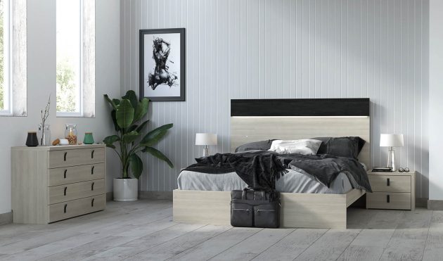 Vineyard Bedroom Set: Rustic Elegance ZN004