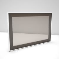 White Profile Anthracite insert Parsol Glass
