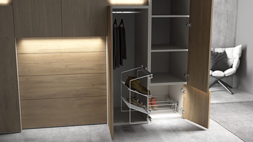Ilusión Built in 3D doors wardrobe with LED lights - Image 4