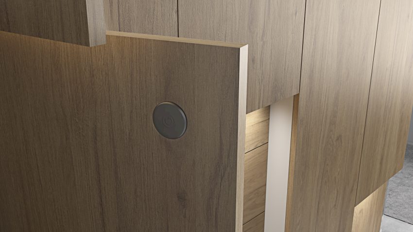 Ilusión Built in 3D doors wardrobe with LED lights - Image 11