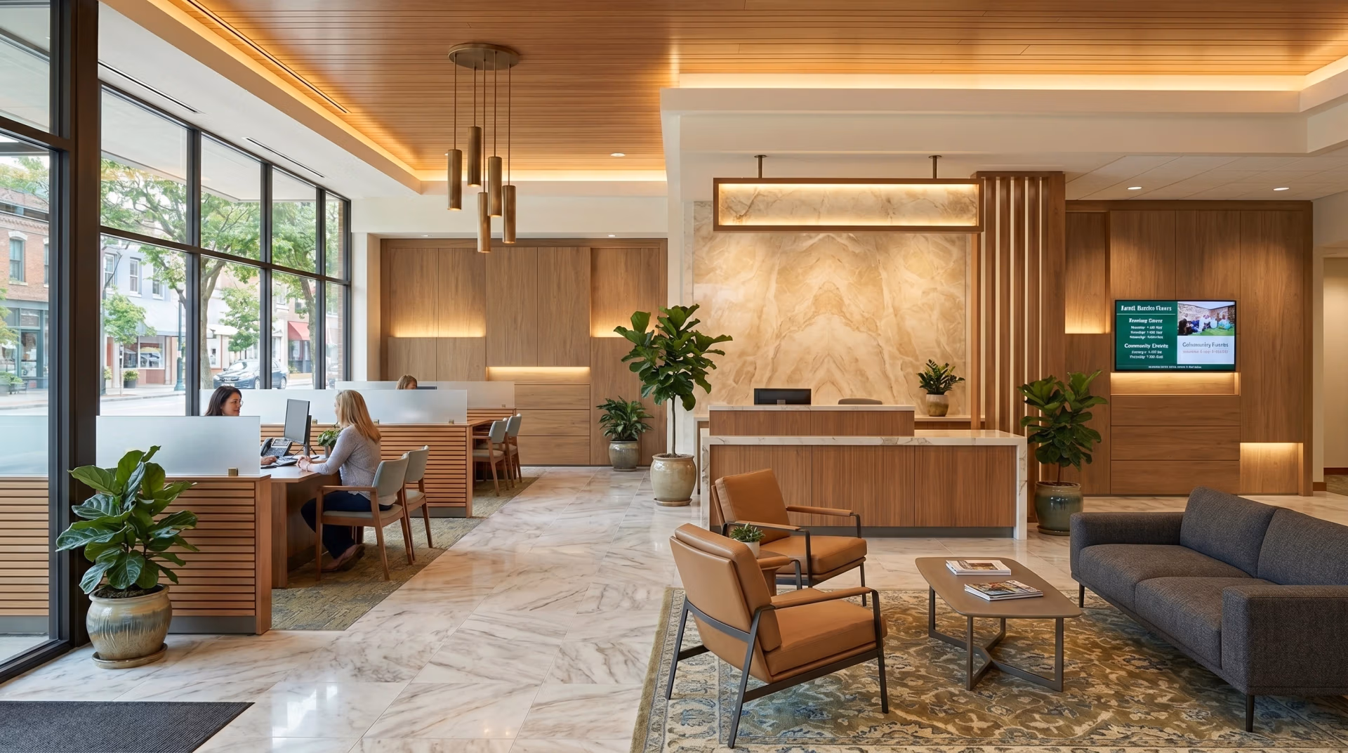 Bank branch furnished by Modekraft