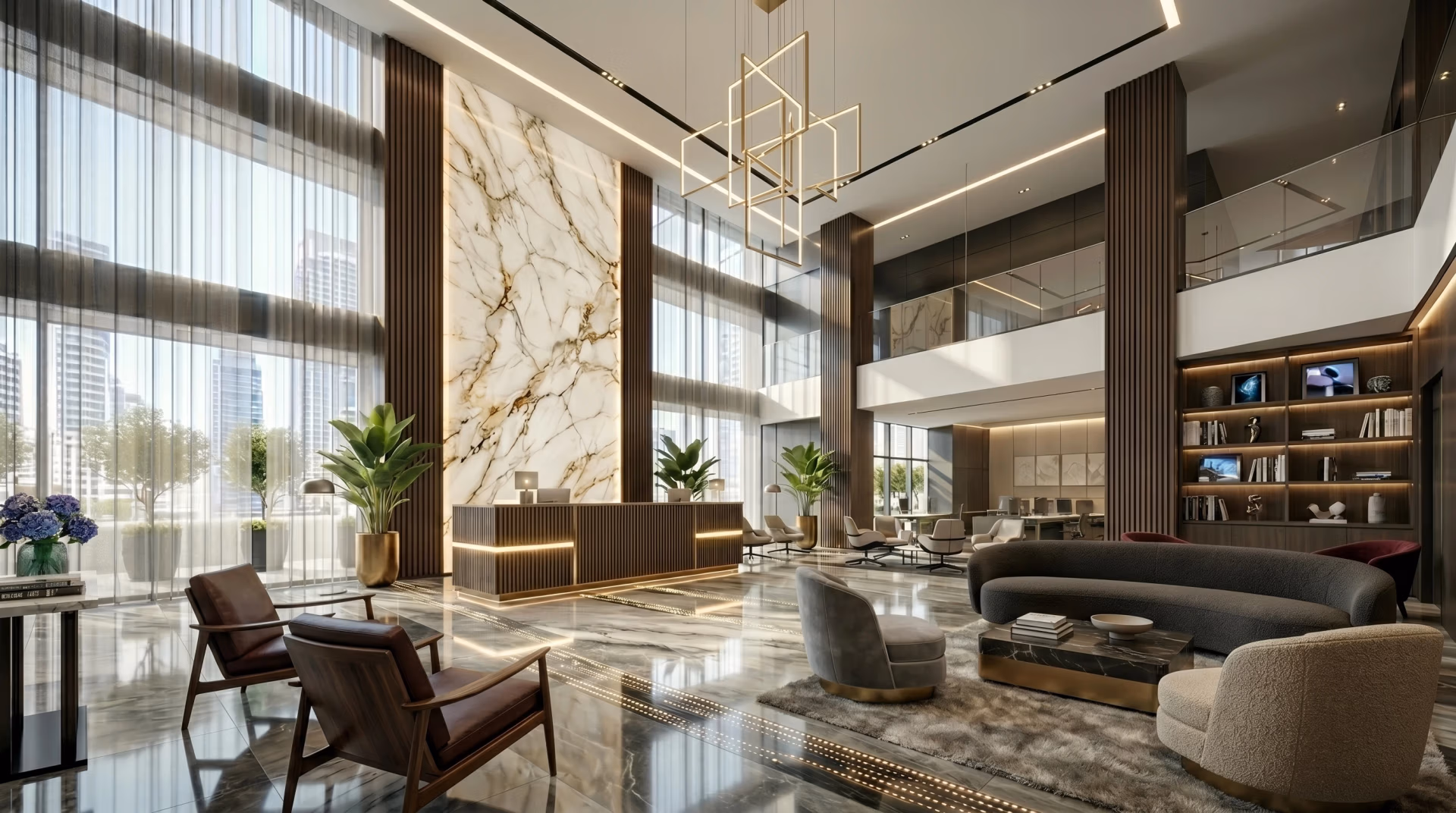Hotel lobby furnished by Modekraft